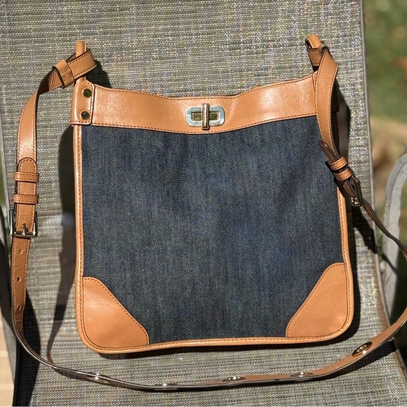 Michael Kors Denim and leather crossbody Bag - Picture 1 of 16